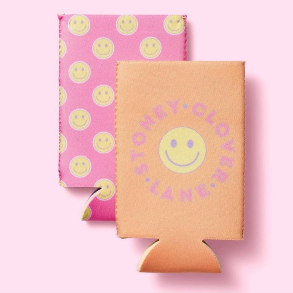 Stoney Clover Lane x Target Orange Smiley Face Slim Can Drink Sleeve